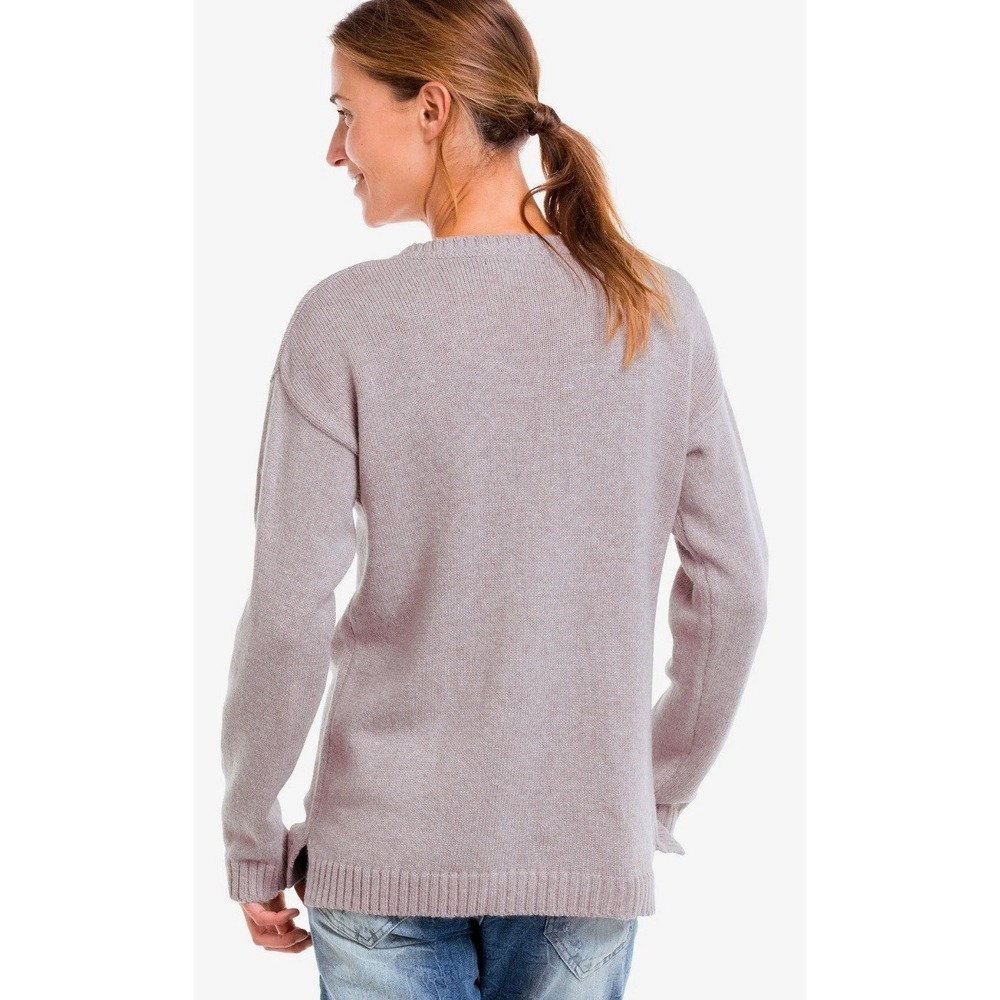 ELLOS Heart Sweater Women's Plus 1X 22/24 Lavender Crew Neck Warm Whimsy Sparkle - Picture 4 of 11